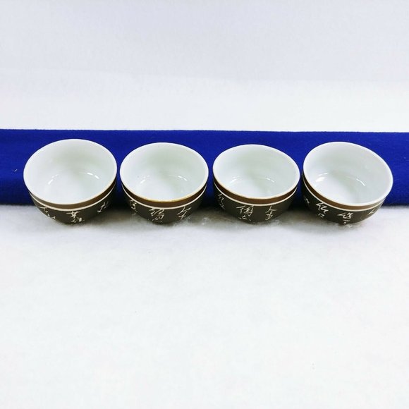 Asian Sake Green Tea Dip Bowls - Picture 7 of 7